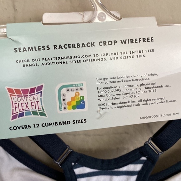 Playtex nursing bra NEW small maternity striped - Picture 8 of 9